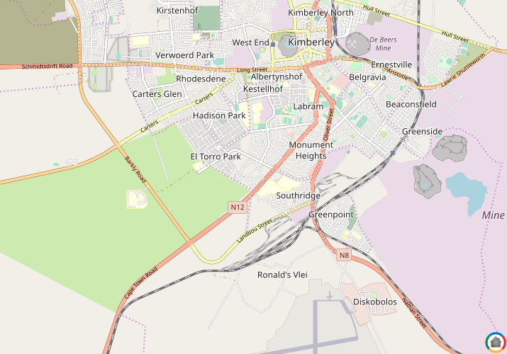 Map location of Minerva Gardens